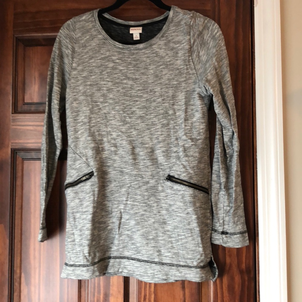 Merona Grey Long Tunic Size Small
